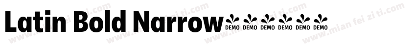 Latin Bold Narrow字体转换
